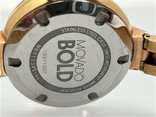 Movado BOLD MB.01.3.34.6096 Gold Tone Museum demi-bangle bracelet 32mm